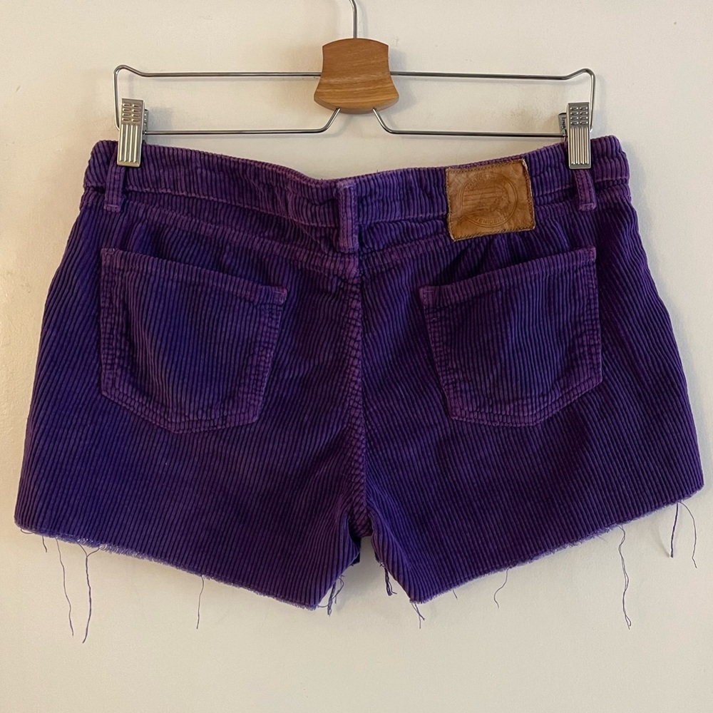Aviator Nation Purple Corduroy Shorts - Picture 2 of 11